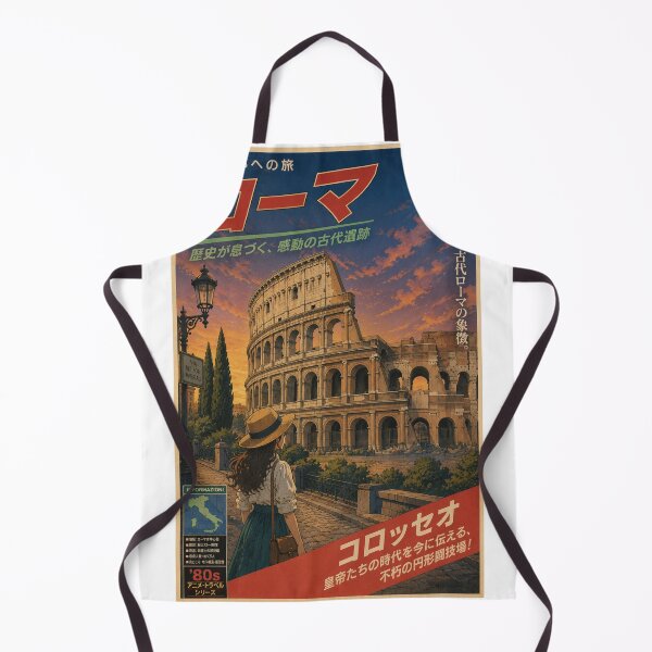 Item preview, Rome Colosseum Retro Anime Travel Poster | Vintage 80s Japanese Wall Art designed and sold by ElartedeNoel.