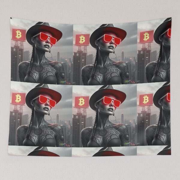 Item preview, Bitcoin Elite Enforcer – Futuristic Crypto Commander Artwork designed and sold by Benito Del Ray.