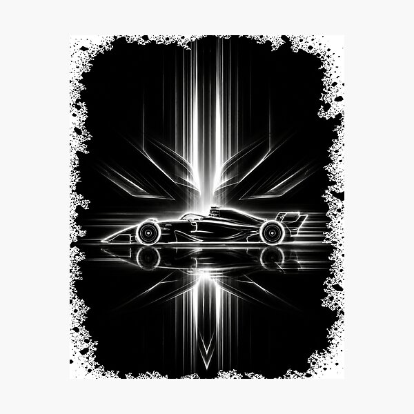 Item preview, Neon Light Reflection F1 Grand Prix Racing Art designed and sold by PlanetEye Designs.