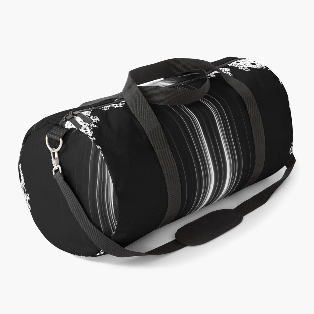 Neon Light Reflection F1 Grand Prix Racing Art on a duffle bag
