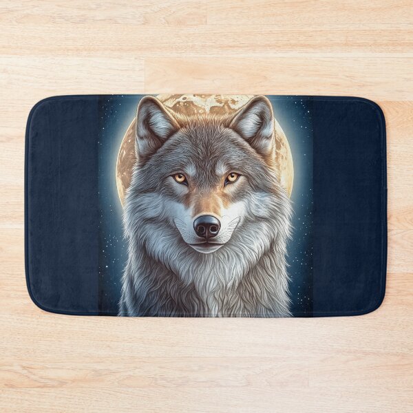 Item preview, Wolf in front of the moon designed and sold by PetsArt.
