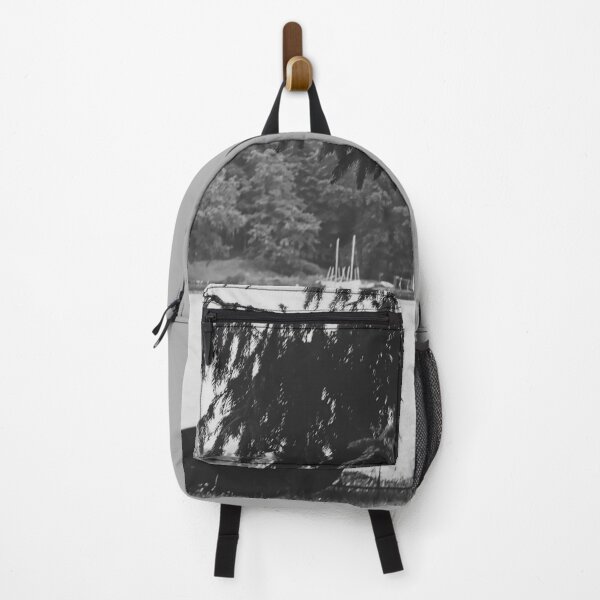 Item preview, Boats on the Shore: Moody Black and White Lake Landscape designed and sold by Apex_Visuals.