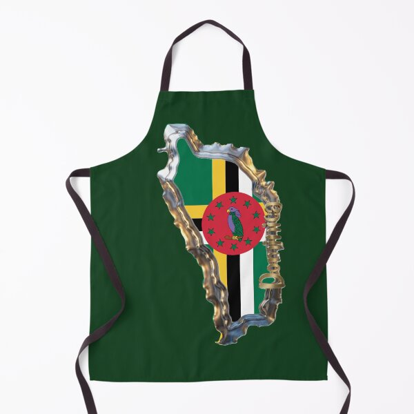 Item preview, Dominica map metallic designed and sold by Islandflowers.