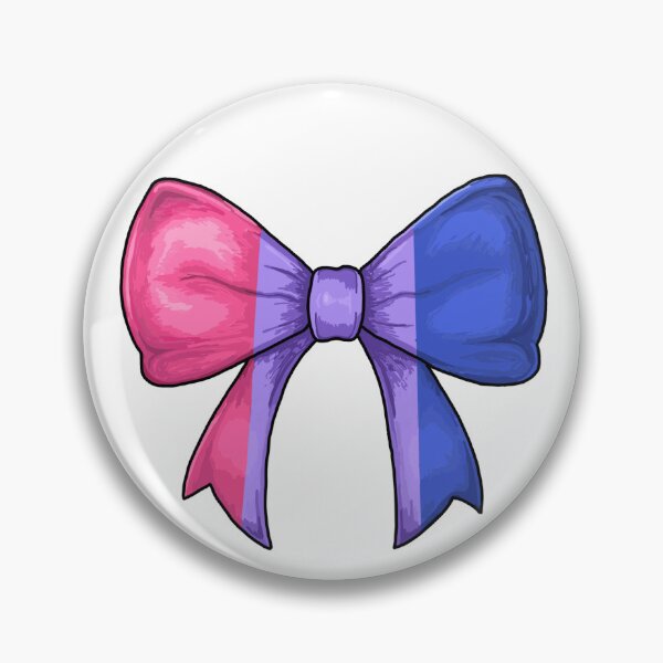 Item preview, Bisexual Subtle Pride Bow Sticker designed and sold by The Mood Market.