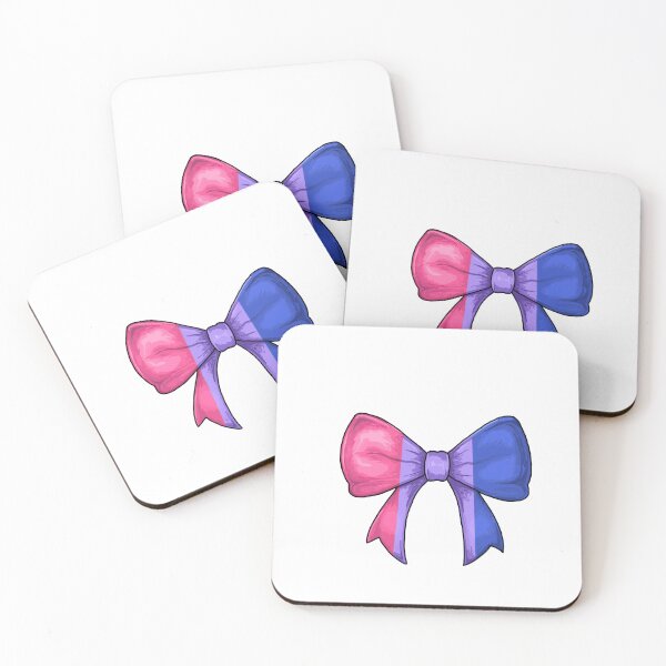 Item preview, Bisexual Subtle Pride Bow Sticker designed and sold by The Mood Market.