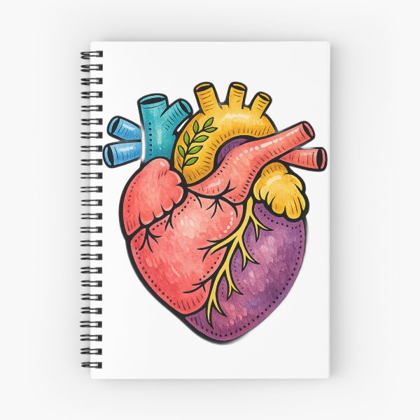 Item preview, Colorful Anatomical Heart for Cardiology Lovers designed and sold by eignvalue.