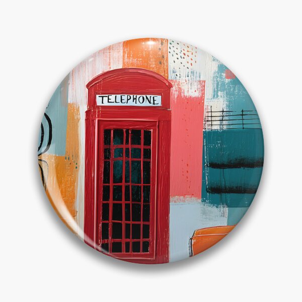 Item preview, London Icons in Living Color - Big Ben Red Telephone Booth and Classic Taxi Collage Art designed and sold by OlfactoART Studio.