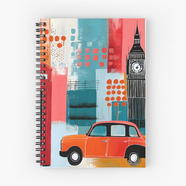 Item preview, London Icons in Living Color - Big Ben Red Telephone Booth and Classic Taxi Collage Art designed and sold by OlfactoART Studio.