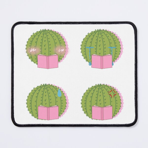 Item preview, Emotional Cactuses Reading | Blushing Crying Embarrassed, Angry designed and sold by Nyxander's Bookish Catalogue.
