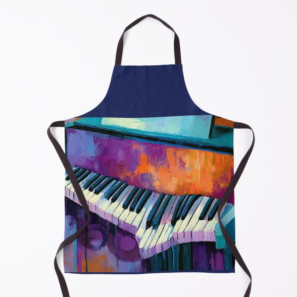 Item preview, Abstract Keys in Chromatic Motion - Piano Rhythms Expressed Through Vibrant Color and Contrast designed and sold by OlfactoART Studio.