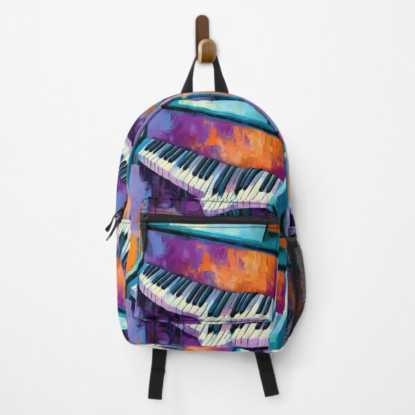 Item preview, Abstract Keys in Chromatic Motion - Piano Rhythms Expressed Through Vibrant Color and Contrast designed and sold by OlfactoART Studio.