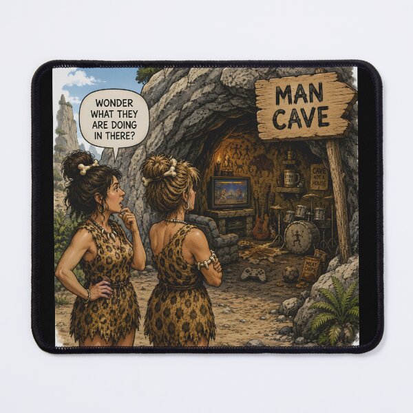 Item preview, Man Cave Evolution Gamer Cave Humour designed and sold by Hornace88studio .