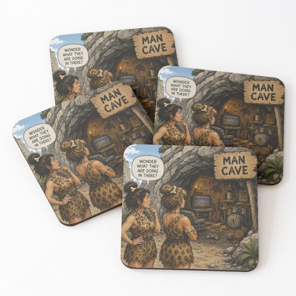 Item preview, Man Cave Evolution Gamer Cave Humour designed and sold by Hornace88studio.