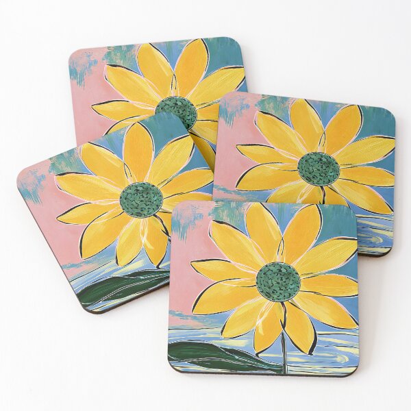 Item preview, Sunflower Rising Above Color - Radiant Petals and Swirling Patterns in a Vibrant Floral Dream designed and sold by OlfactoART Studio.