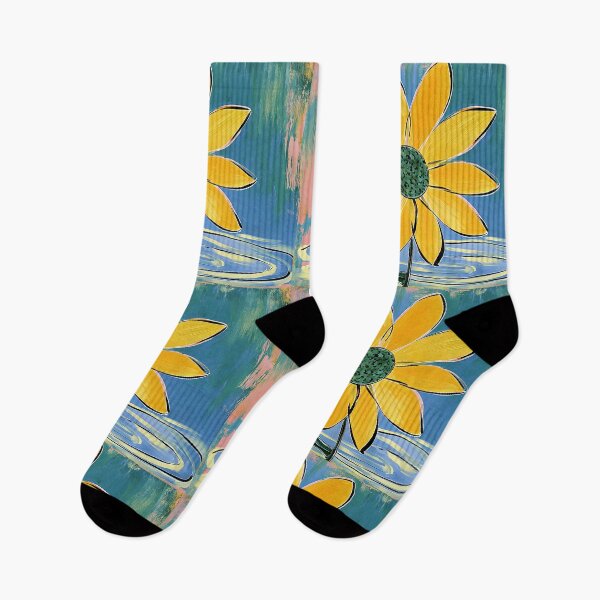 Item preview, Sunflower Rising Above Color - Radiant Petals and Swirling Patterns in a Vibrant Floral Dream designed and sold by OlfactoART Studio.