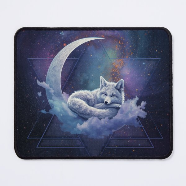 Item preview, Sleeping Arctic Fox Moon Fantasy Aesthetic Design designed and sold by rafmv.