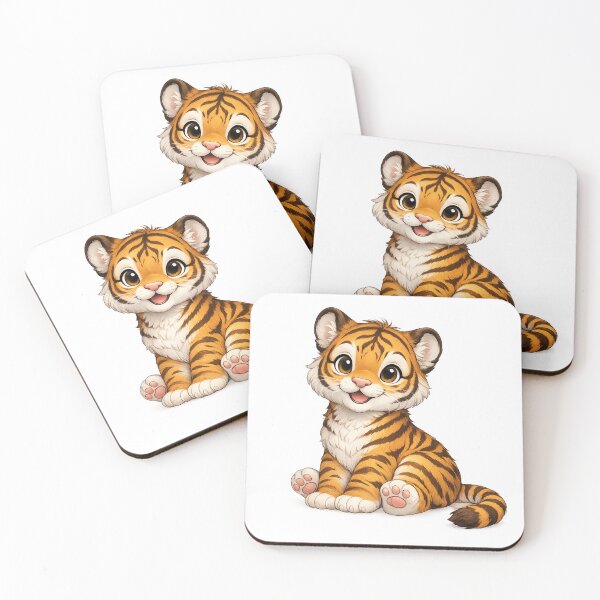 Item preview, Cute Baby Tiger – Adorable Cartoon Tiger Cub Design designed and sold by Seculinator.