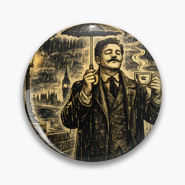 Item preview, The Brit Stoic In All Weathers Funny British Tarot Card Art Print Gift designed and sold by BlightyandCo.