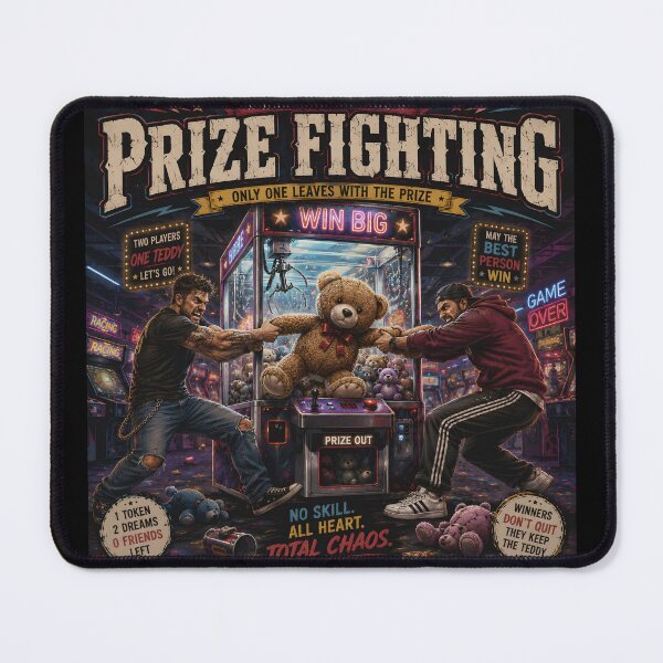 Item preview, Prize Fighting Teddy: Arcade Machine Humour designed and sold by Hornace88studio .