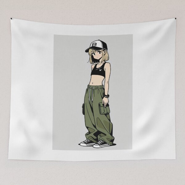 Item preview, Fashion - ensemble woman crop cargo designed and sold by AnimeShin.