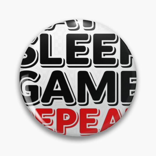 Item preview, Eat Sleep Game Repeat Bold Gamer Text Shirt designed and sold by Petringo.