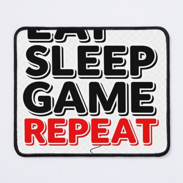 Item preview, Eat Sleep Game Repeat Bold Gamer Text Shirt designed and sold by Petringo.