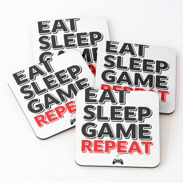 Item preview, Eat Sleep Game Repeat Bold Gamer Text Shirt designed and sold by Petringo.