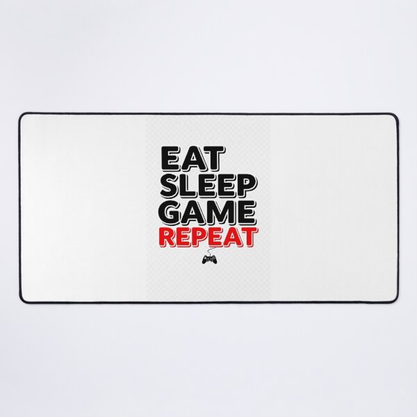 Item preview, Eat Sleep Game Repeat Bold Gamer Text Shirt designed and sold by Petringo.