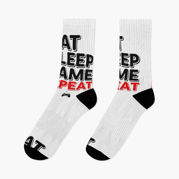Item preview, Eat Sleep Game Repeat Bold Gamer Text Shirt designed and sold by Petringo.