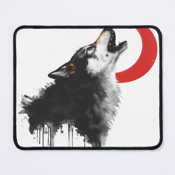 Item preview, Wolf Howling at the Red Crescent Moon designed and sold by ItzLacarth.