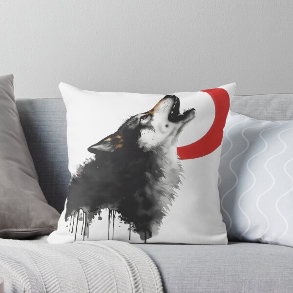 Item preview, Wolf Howling at the Red Crescent Moon designed and sold by ItzLacarth.