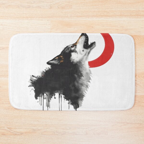 Item preview, Wolf Howling at the Red Crescent Moon designed and sold by ItzLacarth.
