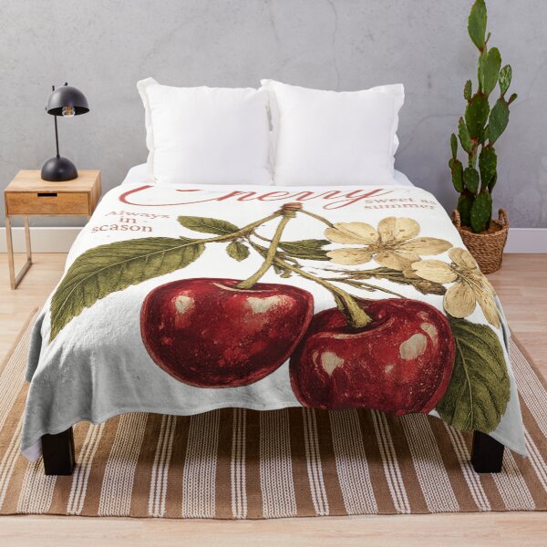 Item preview, Vintage Cherry Sweet As Summer Botanical Illustration designed and sold by ZENVIRART.