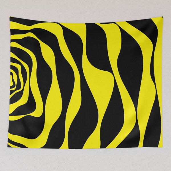 Item preview, Ebb and Flow 4 in Black and Yellow designed and sold by LAEC-Shop.