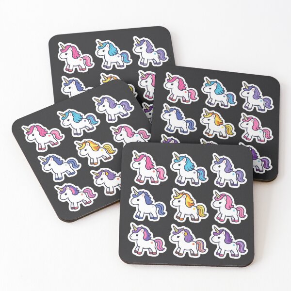 Item preview, Cute Kawaii Unicorn Sticker Pack — 9 Colorful Unicorn Characters | Pastel Fantasy Animal Collection designed and sold by Yasmine Mohammed.