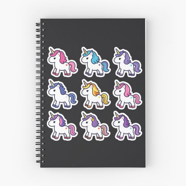 Item preview, Cute Kawaii Unicorn Sticker Pack — 9 Colorful Unicorn Characters | Pastel Fantasy Animal Collection designed and sold by Yasmine Mohammed.