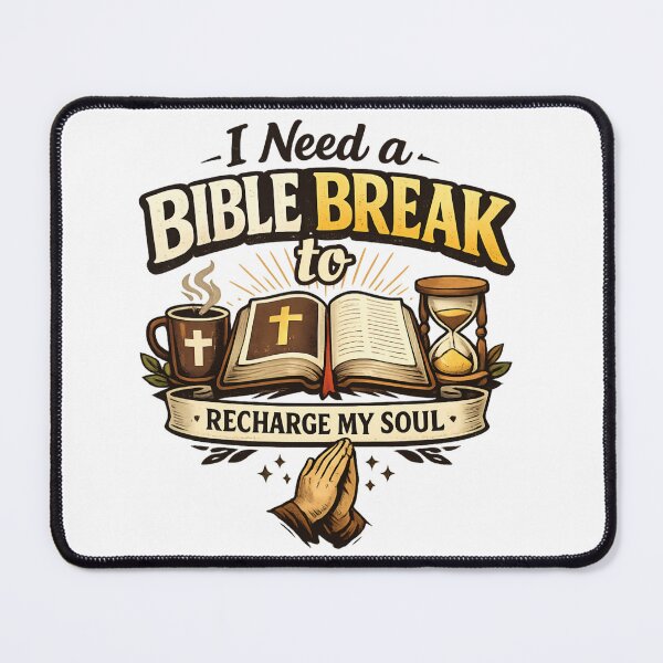 Item preview, I need a Bible Break to Recharge My Soul - Christian Faith  designed and sold by SidTastic .