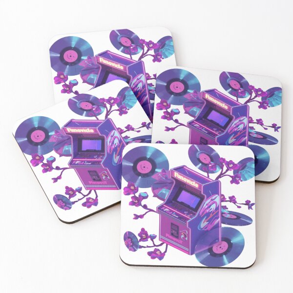 Item preview, Retro Arcade Machine and Vinyl Records Art designed and sold by ItzLacarth.
