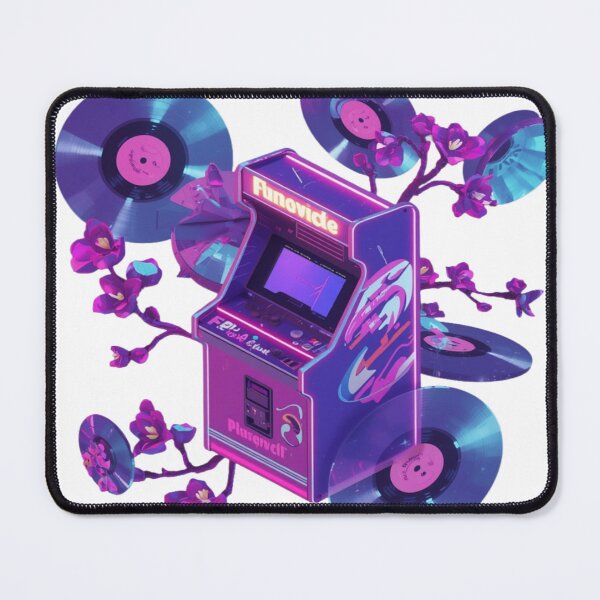 Item preview, Retro Arcade Machine and Vinyl Records Art designed and sold by ItzLacarth.