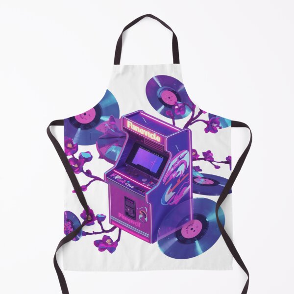 Item preview, Retro Arcade Machine and Vinyl Records Art designed and sold by ItzLacarth.