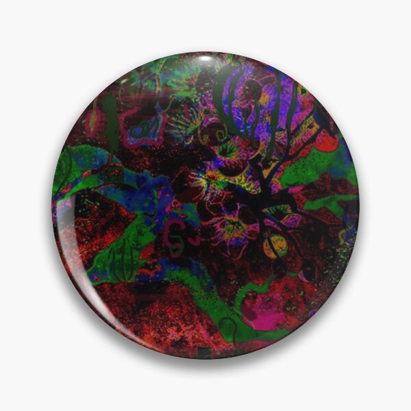 Item preview, Crimson Abyss — Dark Neon Botanical Explosion designed and sold by BatNature.