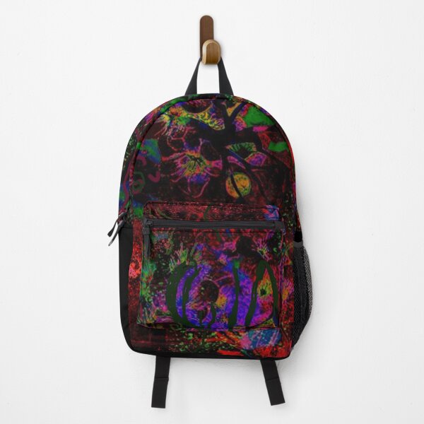 Item preview, Crimson Abyss — Dark Neon Botanical Explosion designed and sold by BatNature.