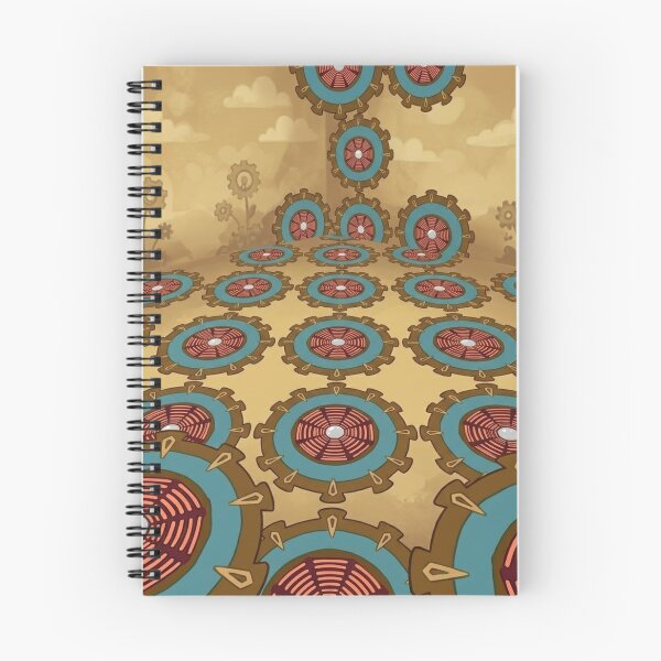 Item preview, Whimsical Steampunk Gear Mosaic Pattern designed and sold by AirCrayons27.