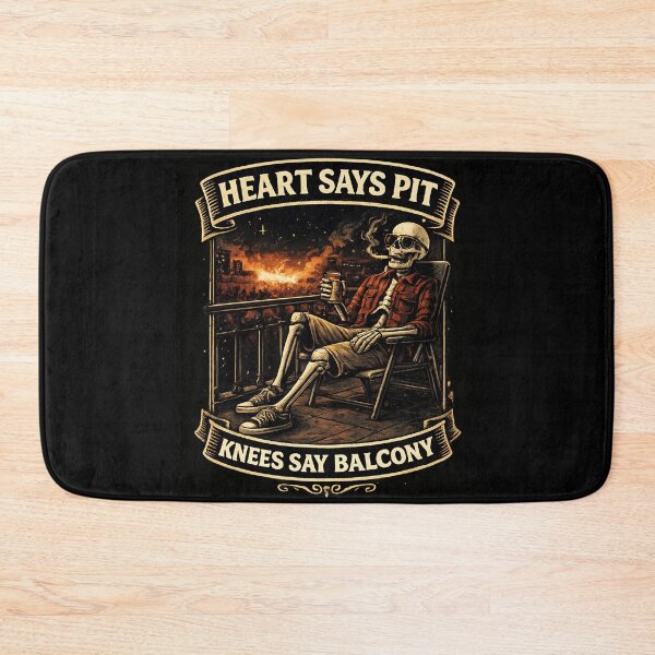 Item preview, Heart Says Pit Knees Say Balcony - Funny Skeleton designed and sold by EverClassic.