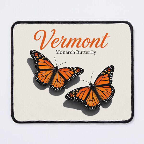 Item preview, Vermont Monarch Butterfly Retro Poster designed and sold by The-Drip-Studio.