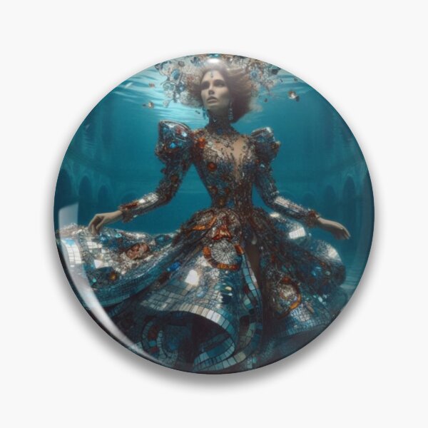 Item preview, Underwater Disco Queen Mirror Dress Atlantis Sci Fi Fantasy designed and sold by IRON SIREN.