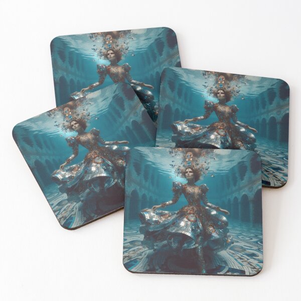 Item preview, Underwater Disco Queen Mirror Dress Atlantis Sci Fi Fantasy designed and sold by IRON SIREN.