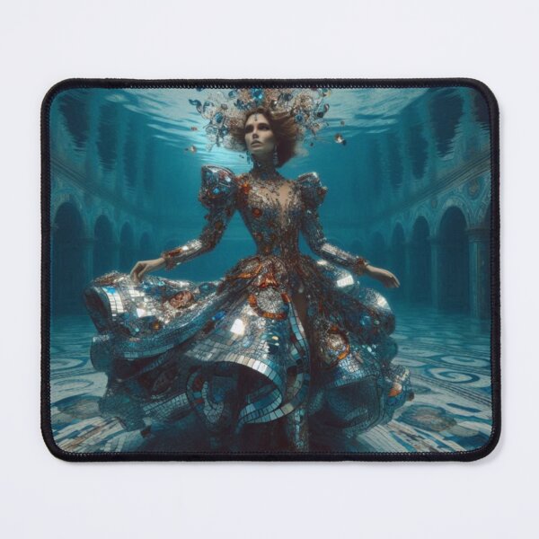 Item preview, Underwater Disco Queen Mirror Dress Atlantis Sci Fi Fantasy designed and sold by IRON SIREN.