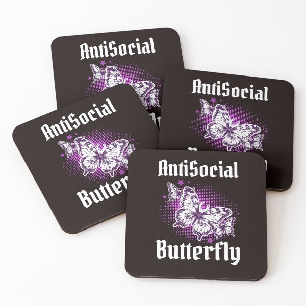 Item preview, ANTI SOCIAL BUTTERFLY | SARCASTIC HUMOR SERIES — INTROVERT ENERGY EDITION designed and sold by WitLounge.