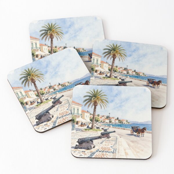Item preview, Memories of Spetses Waterfront designed and sold by Ioanna-Studio.